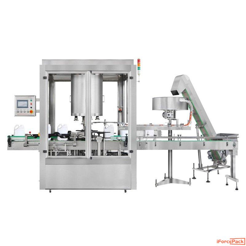 Automatic rotary type bottle cap grab capping machine