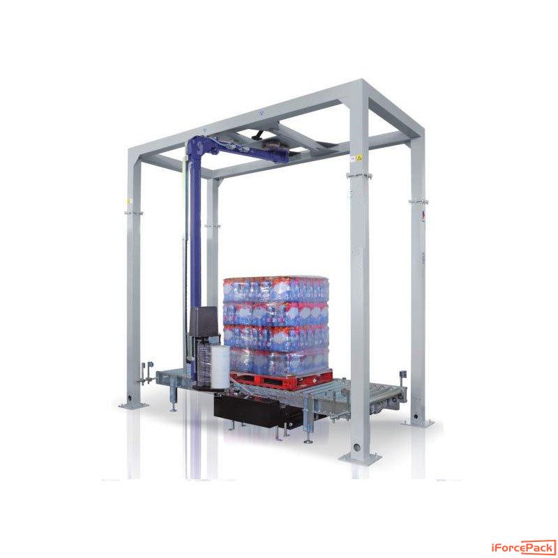 Automatic pallet cargo stretch film wrapping machine