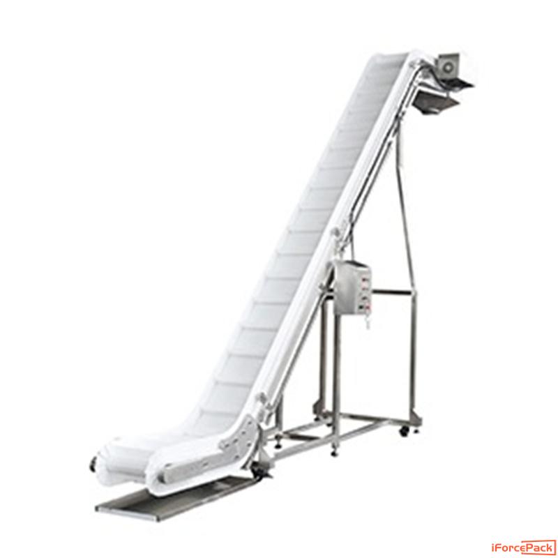 Customized inclination feeding PP conveyor lifting machine