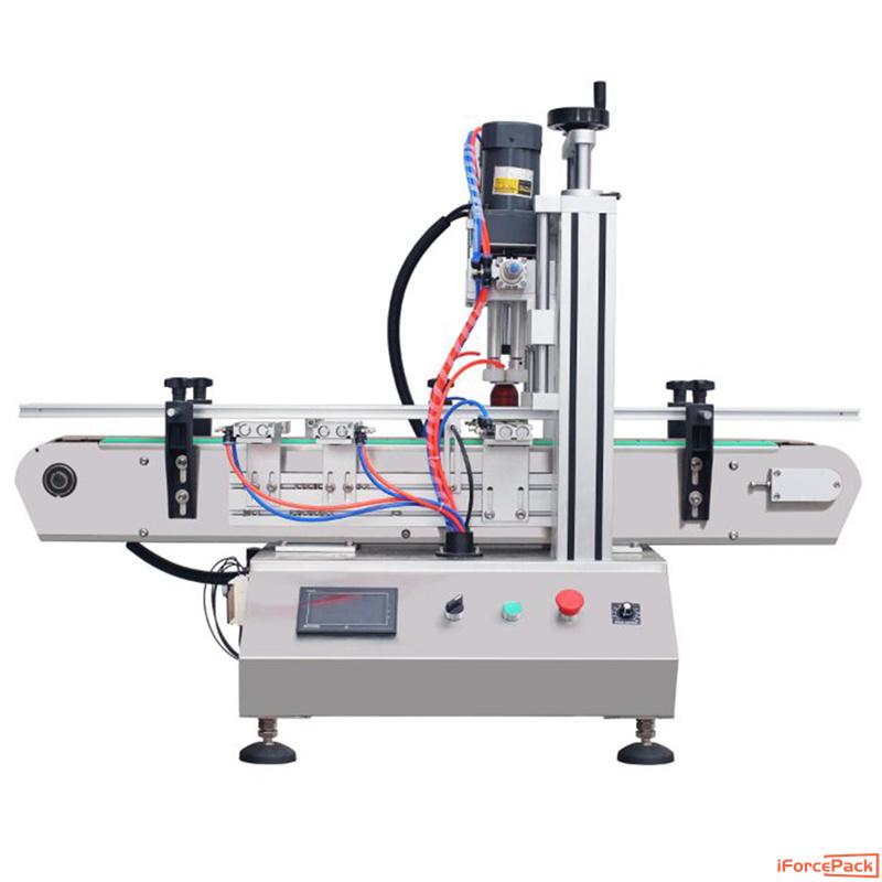 Automatic tabletop bottle screw capping machine