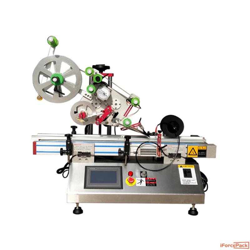 Automatic tabletop flat top surface labeling machine