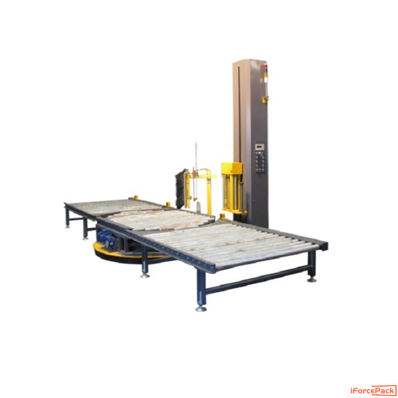 Automatic cargo pallet film stretch wrapping packing machine