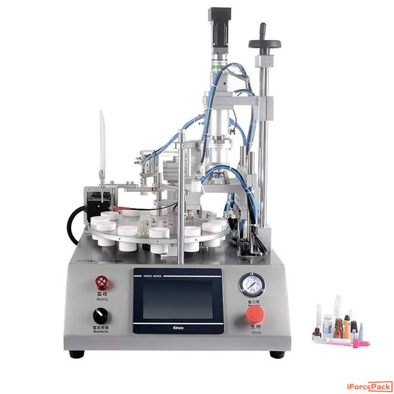 Automatic desktop lab small vial filling capping machine