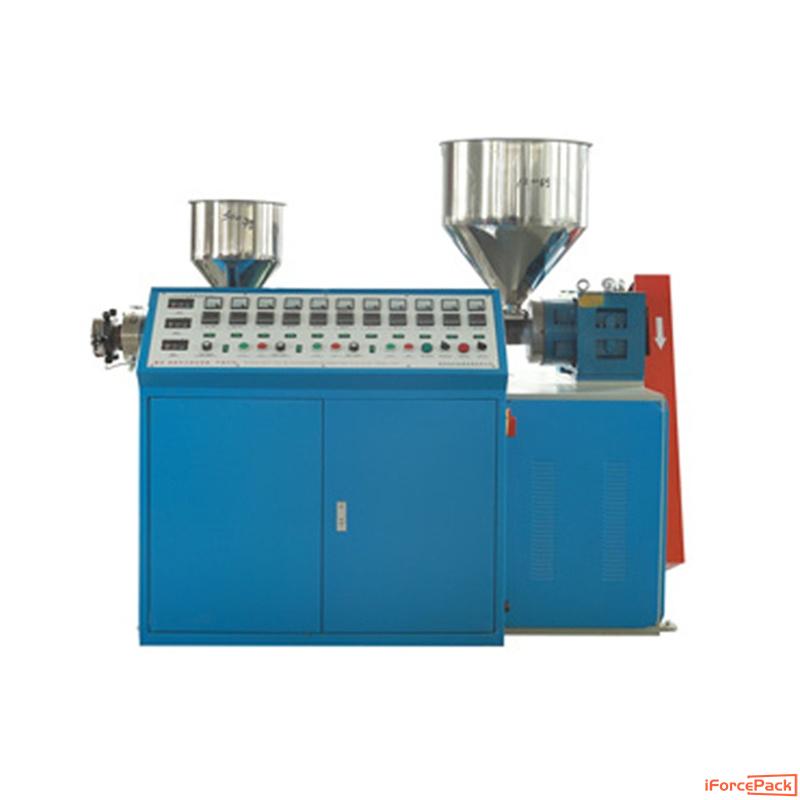 Automatic double color straw making machine