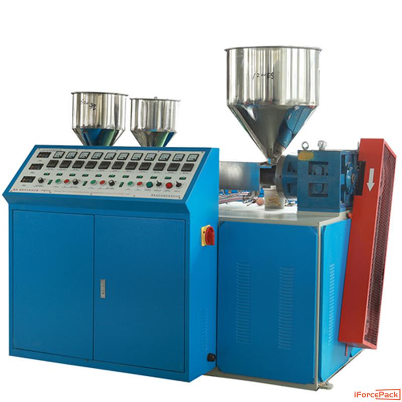 Automatic 3 color type disposal straw producing machine