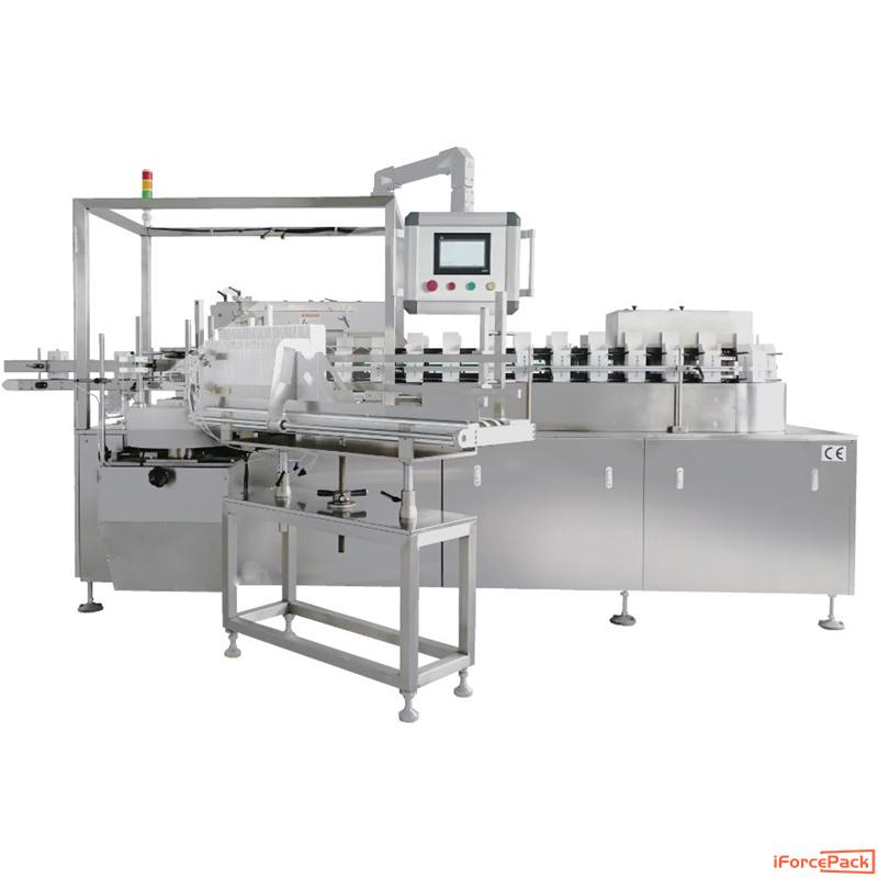 Semi automatic rotary type vertical box erecting folding machine