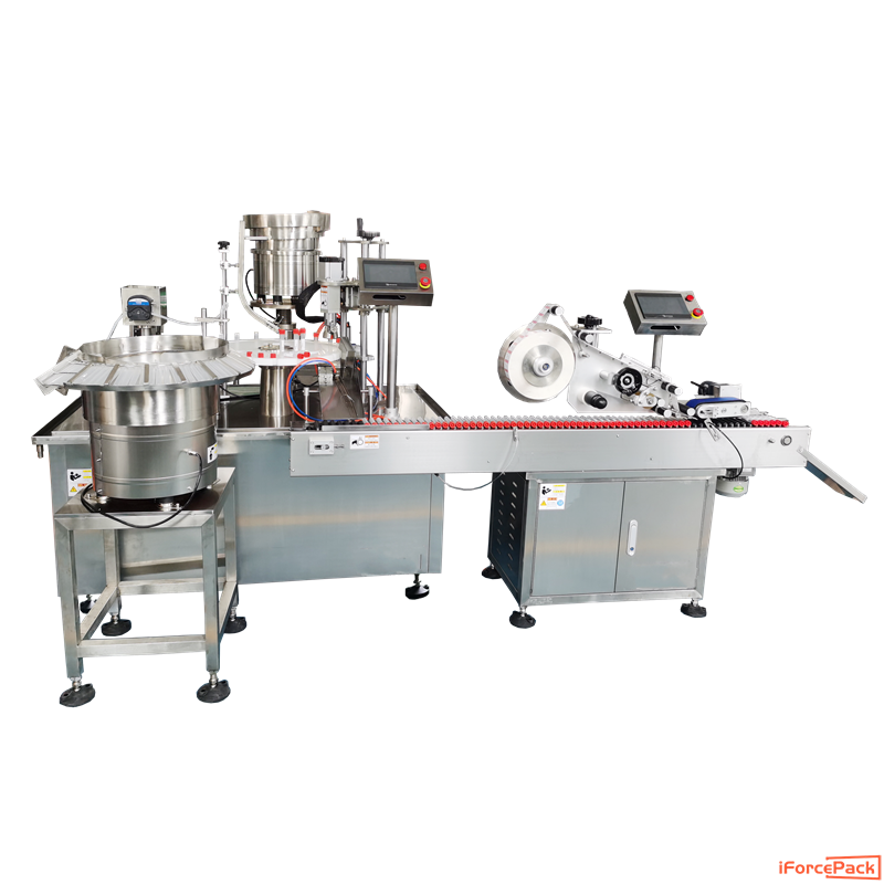 Automatic covid testing tube filling capping labeling machine