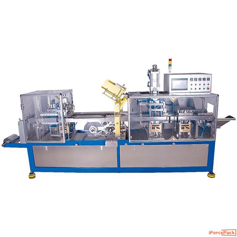 Automatic toothbrush carton board blister packaging machine