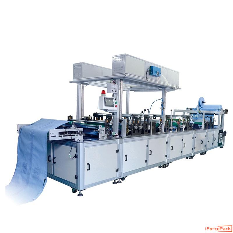 Automatic disposal medical gown vest making machine