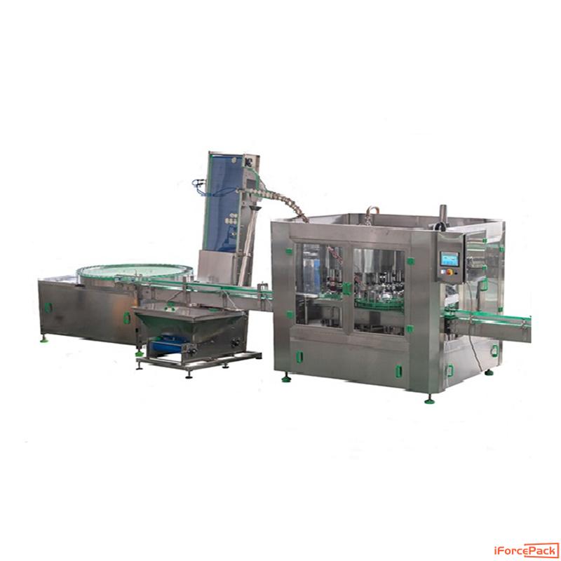 Automatic rotary type beverage drink filling sealing line