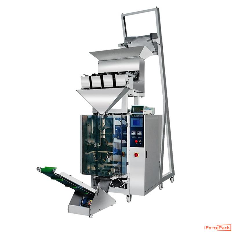 Automatic 4 linear weighing heads bag packaging machine