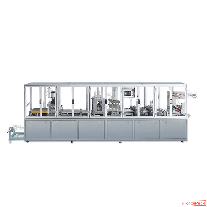 Automatic linear type PET forming card blister packaging machine