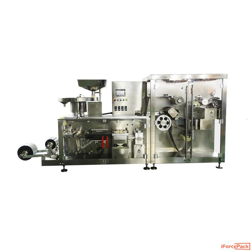 Automatic medical capsule tablet blister packaging machine