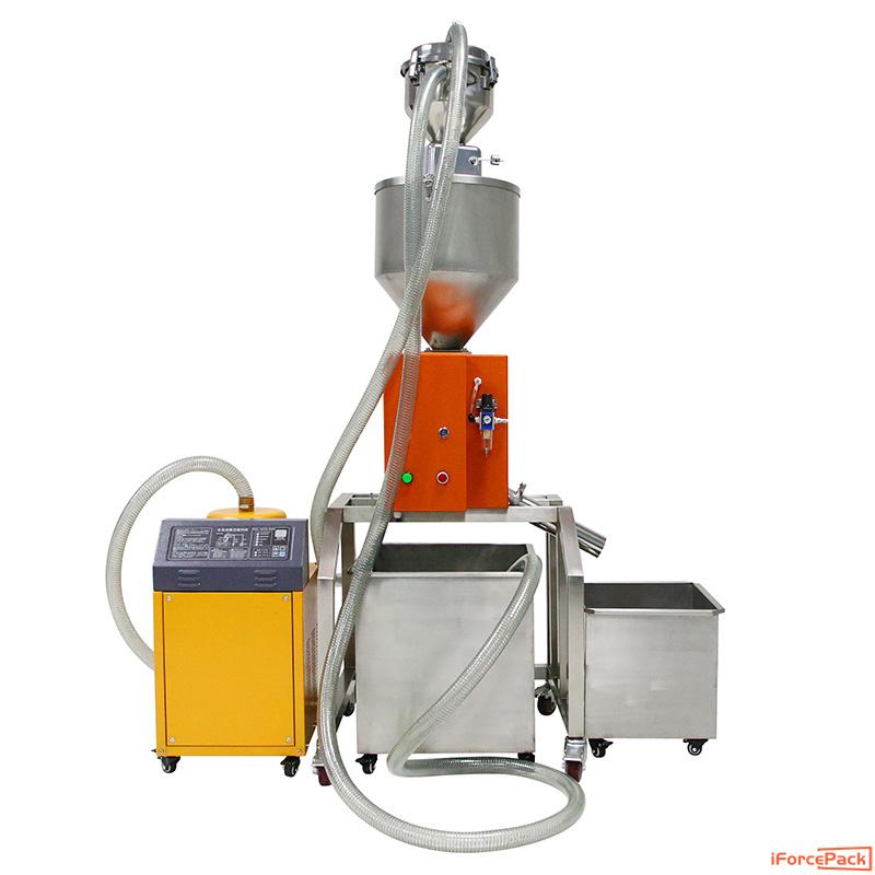 Automatic powder metal detecting machine with vacuum feeding pump