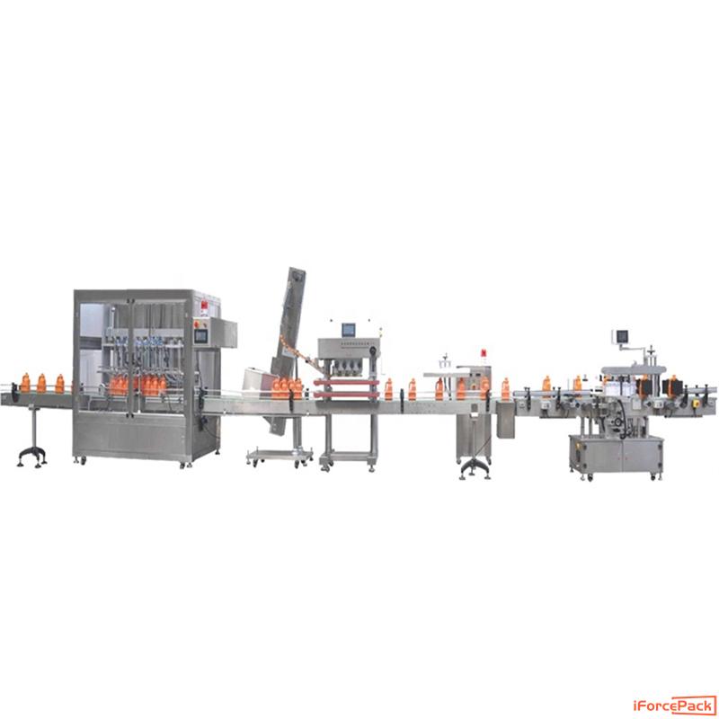 Automatic engine oil pail bucket filling capping labeling machine