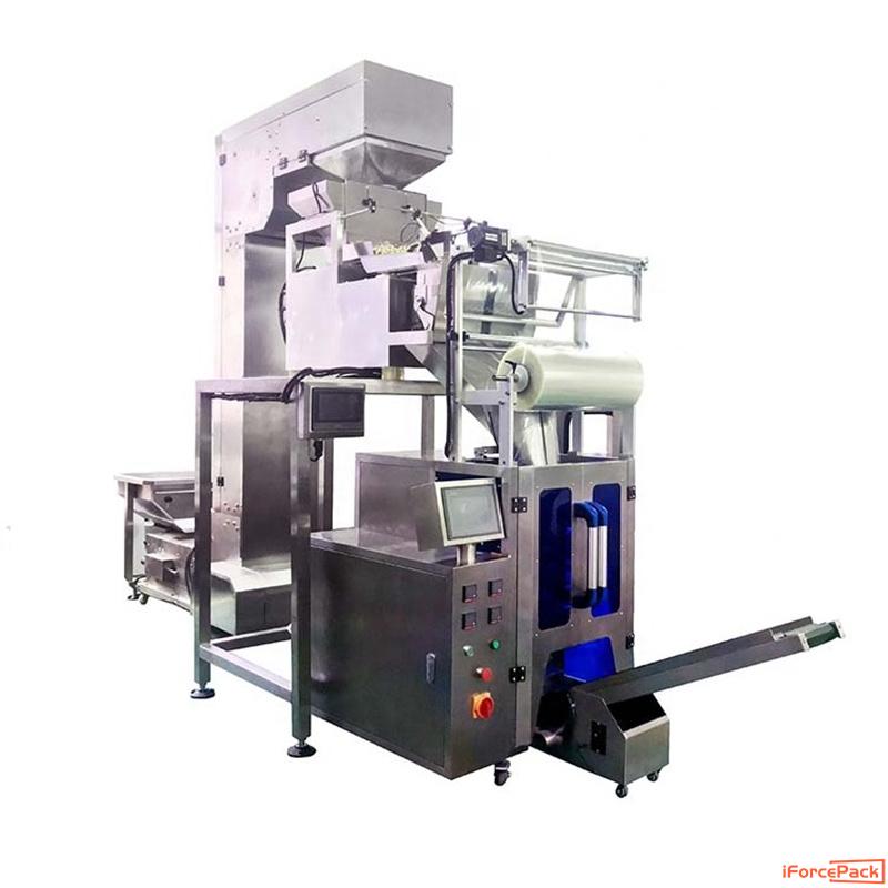 Automatic 2 linear weighing heads hardware bag packaging machine