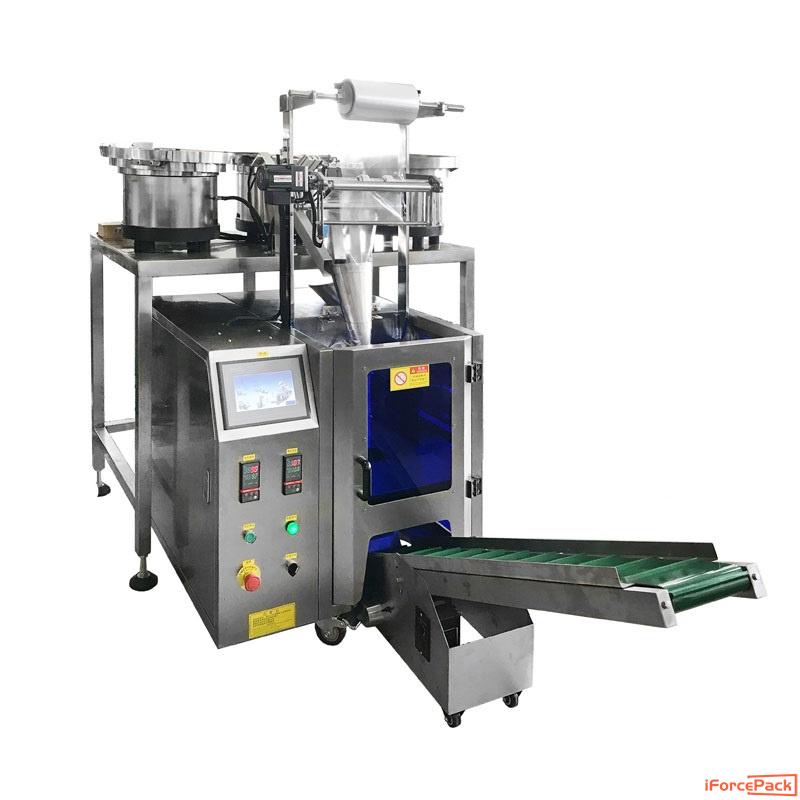 Automatic 3 bowls hardware counting bag packaging machine