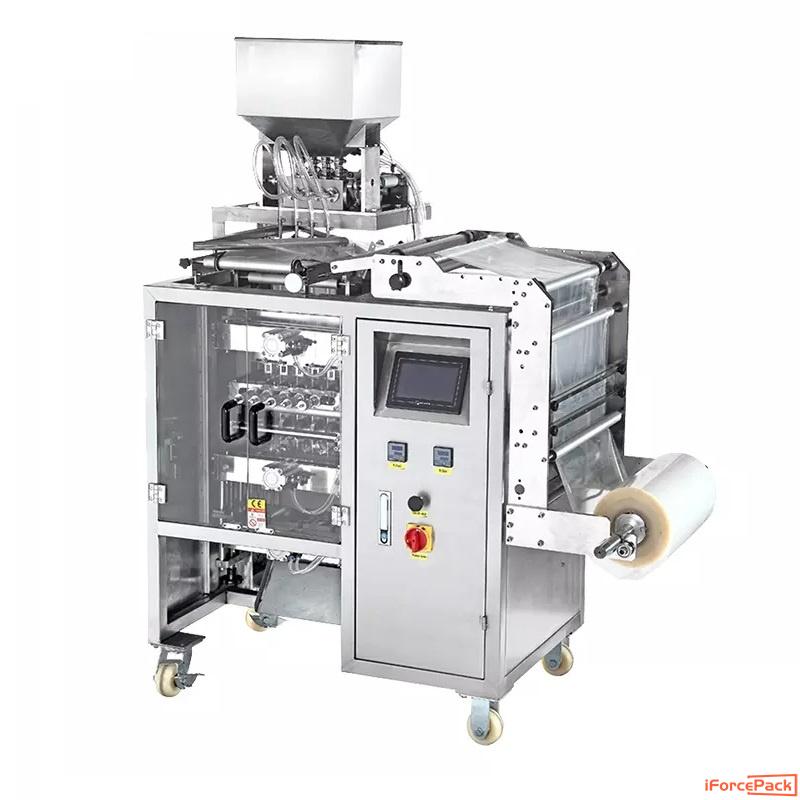 Automatic 4 lanes 4 side seal bag vertical packaging machine