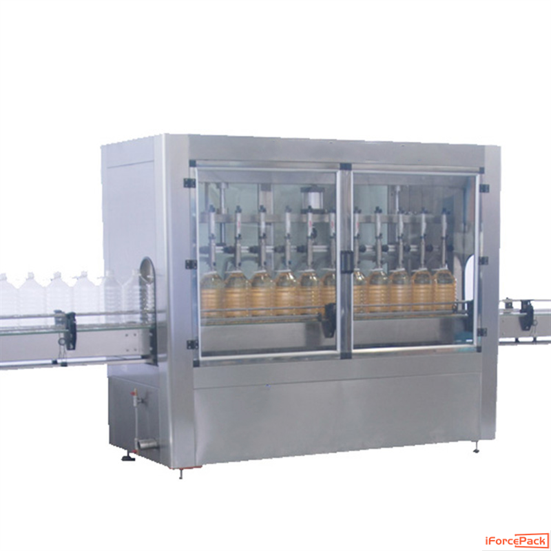 Automatic 12 nozzles cooking oil bottle pail bucket filling machine