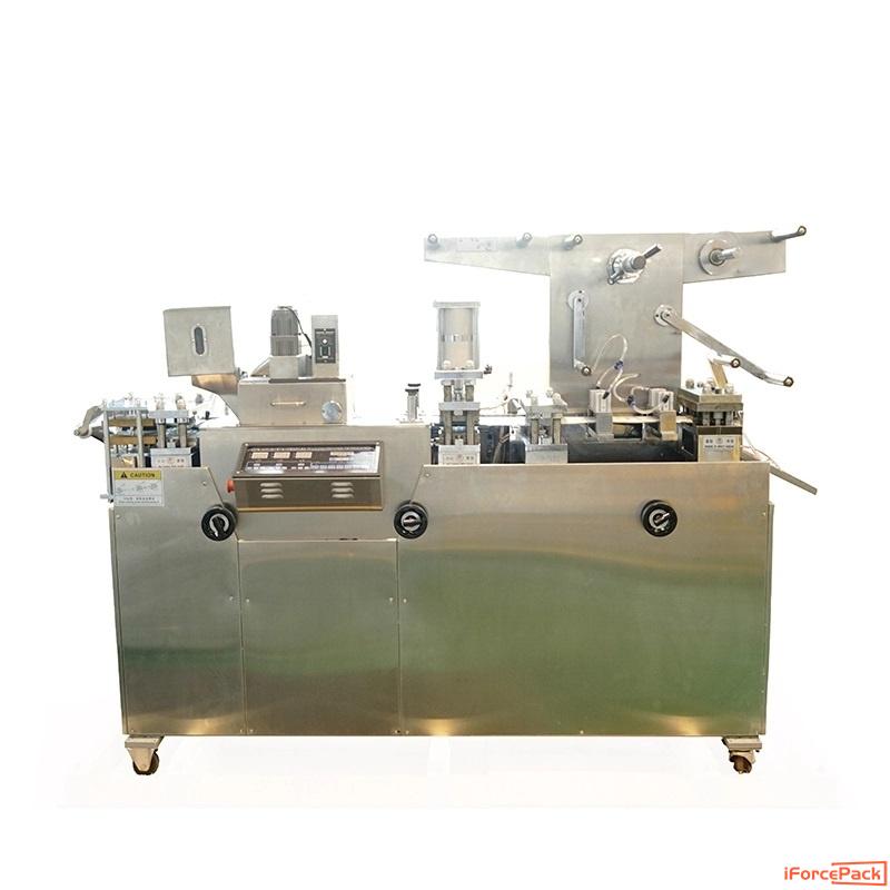 Automatic tablet pill aluminum PVC blister packing machine