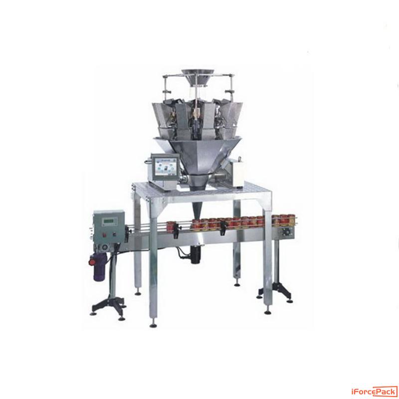 Automatic fruit snack food multi heads weighing filling machine