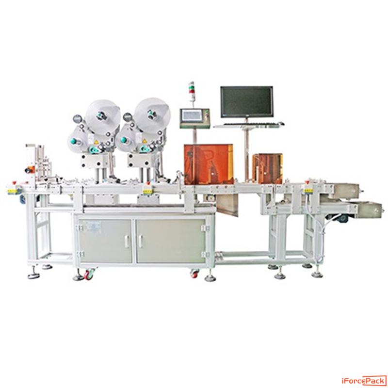 Automatic card labeling machine with camera CCD inspection system