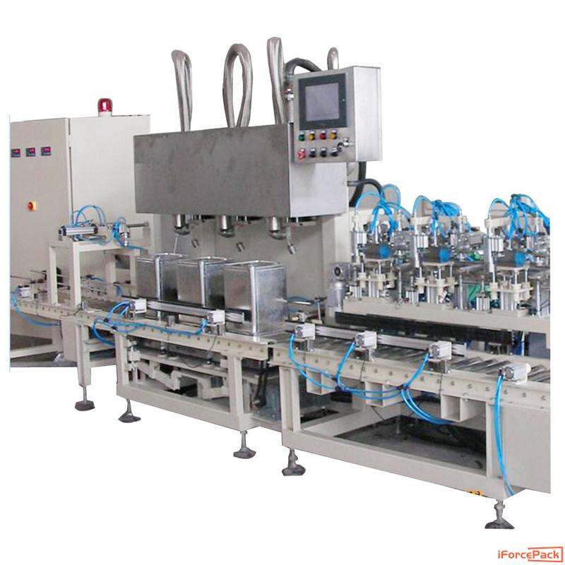 Automatic customized multi nozzles paint bucket drum filling machine