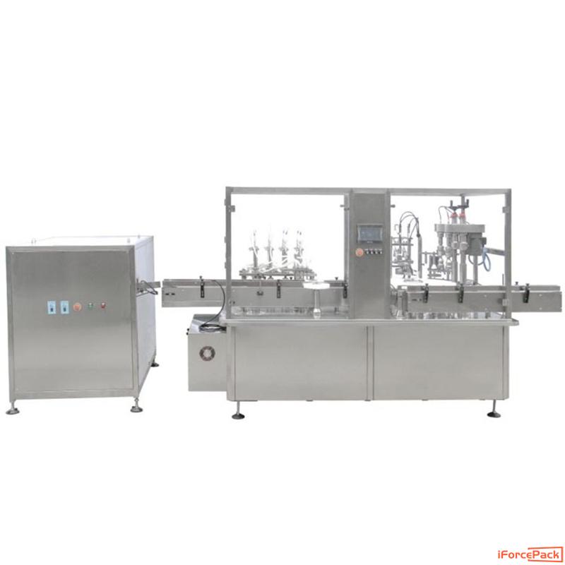 Automatic monoblock bottle 4 heads filling spray pump capping machine
