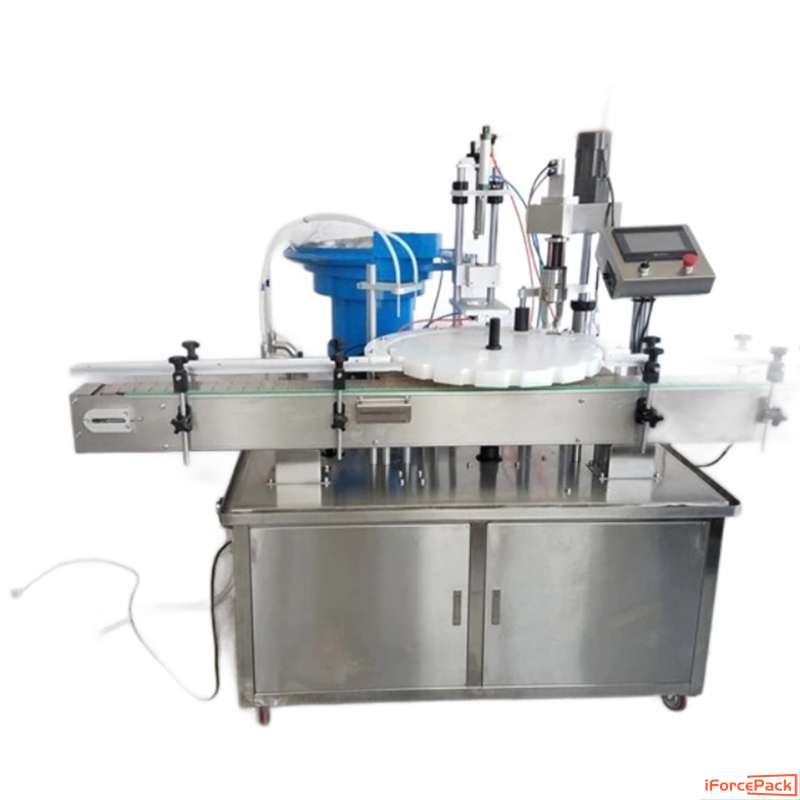 Automatic bottle rotary filling drop pippet cap screw capping machine
