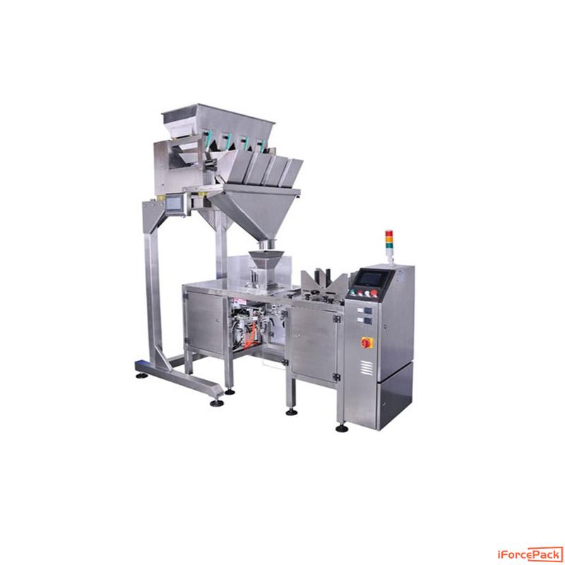 Automatic 4 linear weigher heads small type bag filling sealing machine