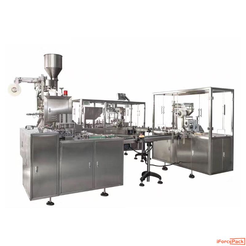 Automatic tea bag packaging machine cartoning machine box 3D film wrapping machine