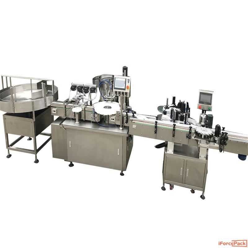 Automatic customized essnetial oil bottle filling capping labeling machine