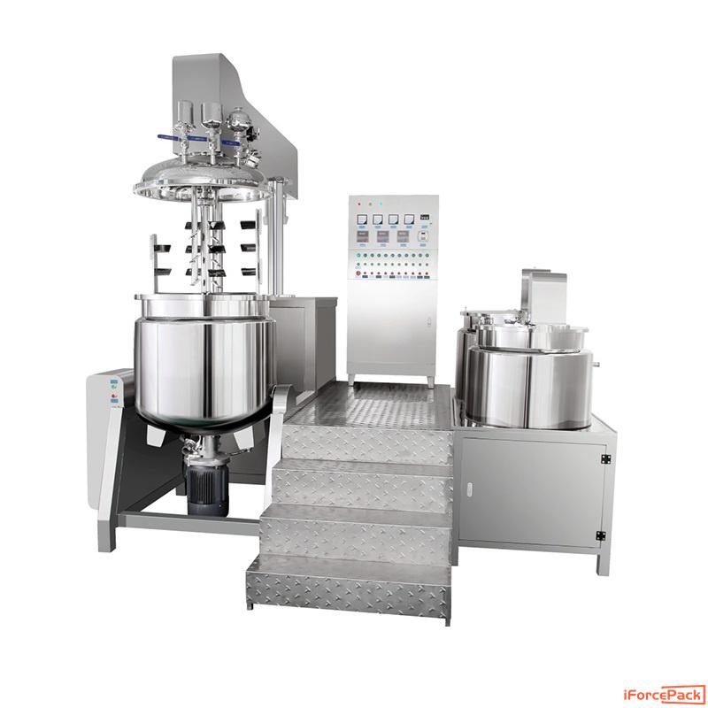 100L cosmetic cream vacuum emulsifier homogenizer mixing tank