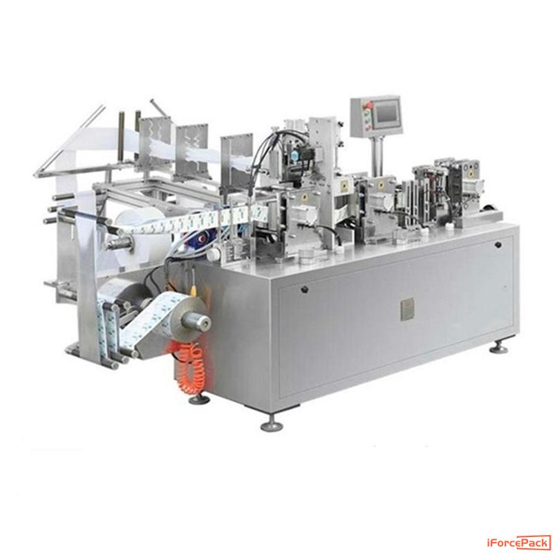 Automatic wet alcohol wipes tissue horizontal bag packaging machine