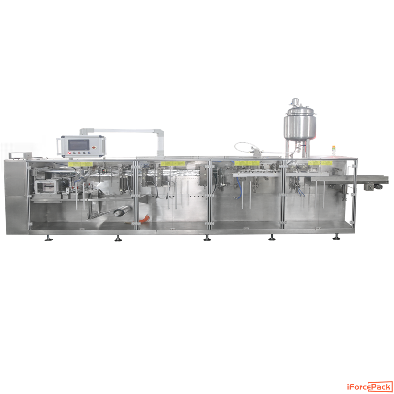 Automatic horizontal type liquid drink bag form fill seal packing machine