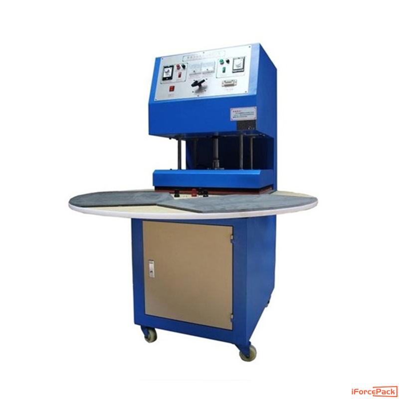 Semi automatic turntable type cardboard blister sealing machine