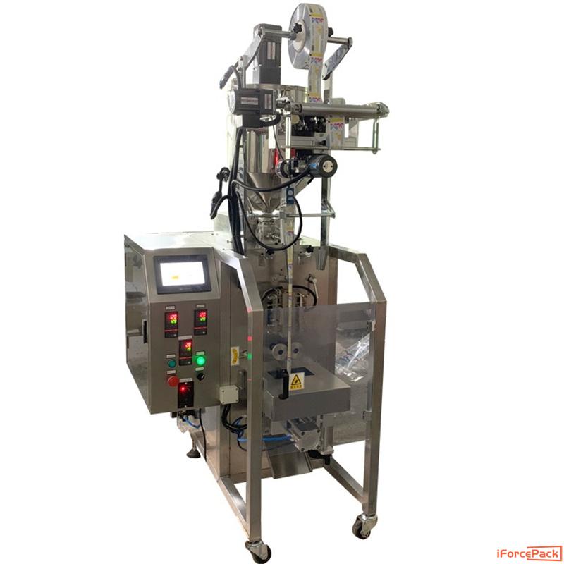 Automatic special shape bag liquid packaging machine with mixer heater hopper