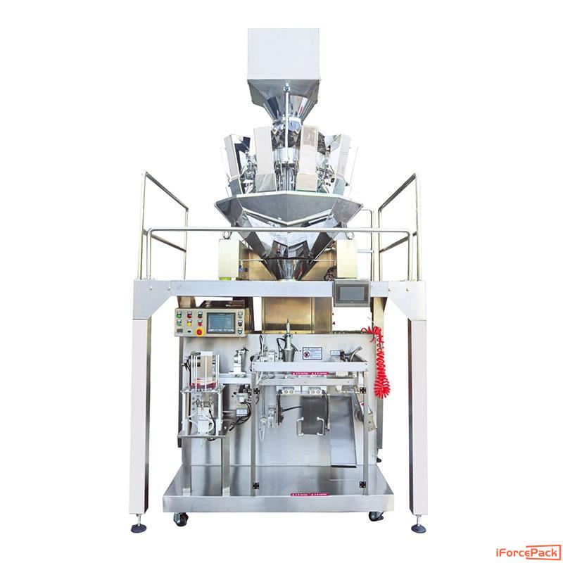 Automatic horizontal type premade given bag pouch weighing filling sealing machine