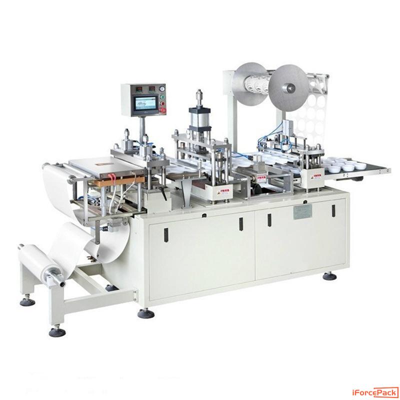 Automatic cup cover lid forming making machine