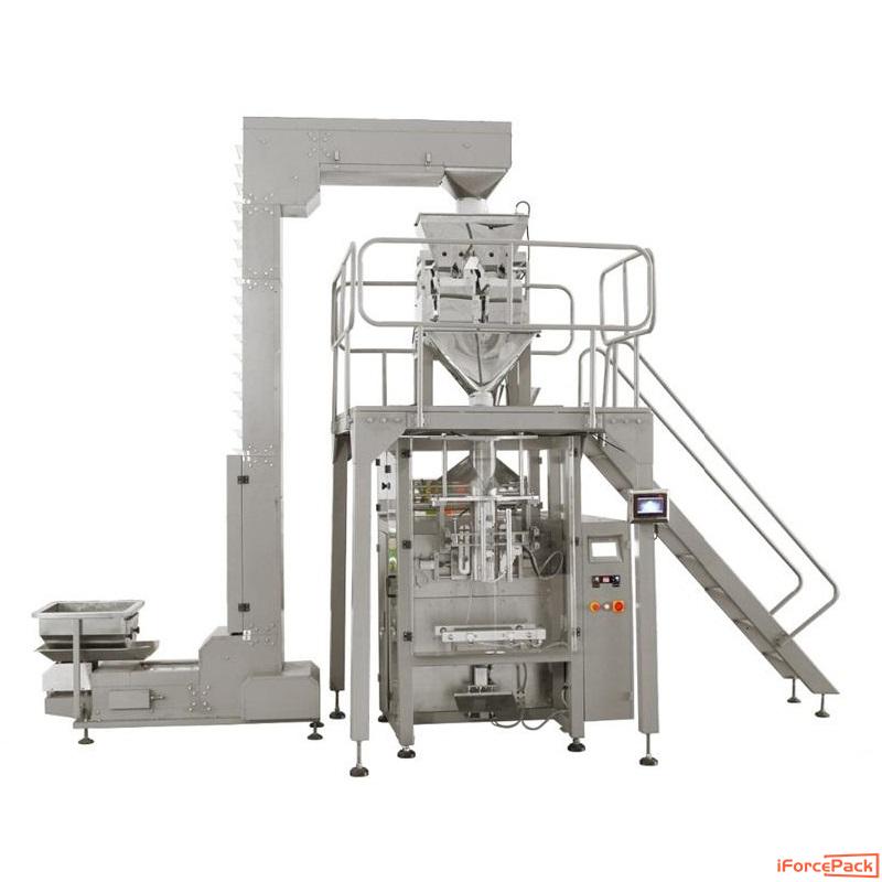 Automatic 2/4 heads linear weighing bag vertical packaging machine