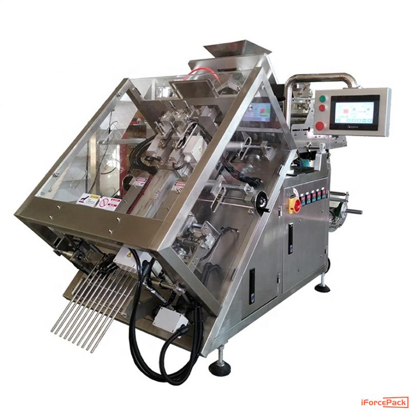 Automatic slope type stand gusset bag packaging machine