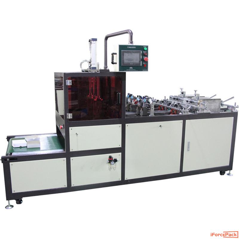 Automatic hot melt glue sealing aircrft box tray folding machine