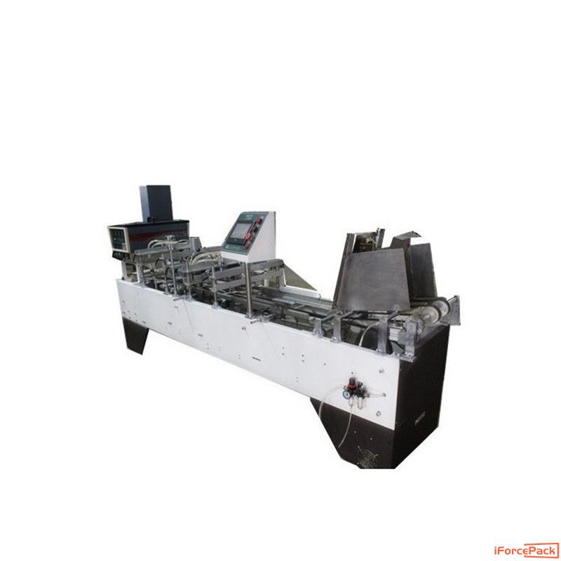 Paper card folding hot melt glue sealing machine