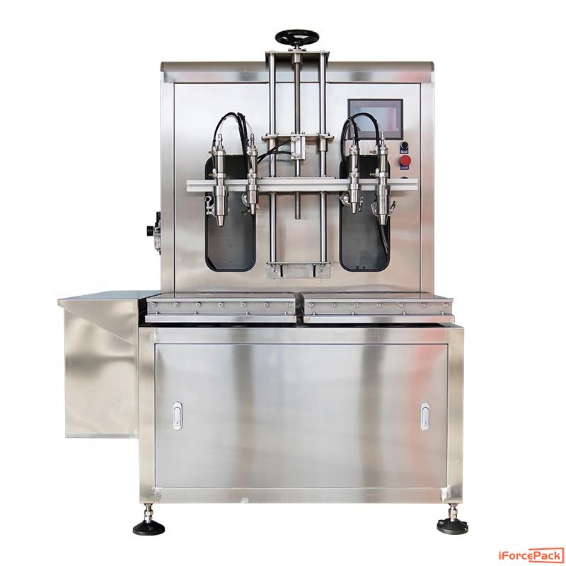 Semi automatic high accuracy bucket weighing filling machine with dual nozzles