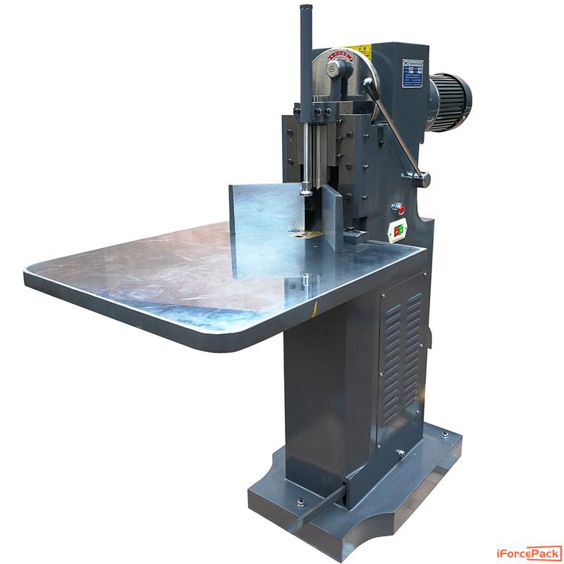 Manually feeding thick heavy book corner cutting forming machine