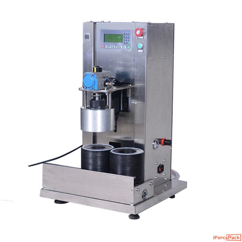 Semi automatic tablet type bottle vacuum capping machine
