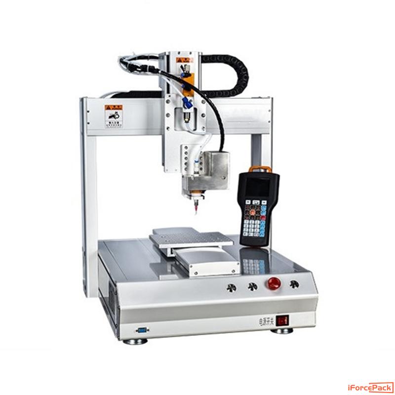 Automatic 4 axis move nozzle  hot melt glue filling machine