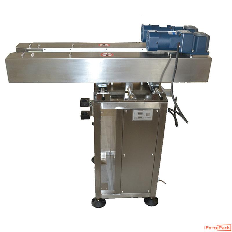 Automatic clamp belt driven type bottle feeding conveyor