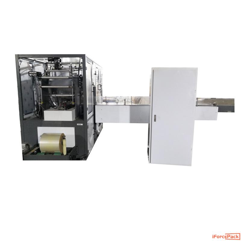 Automatic paper tissue film 3D bag packaging machine