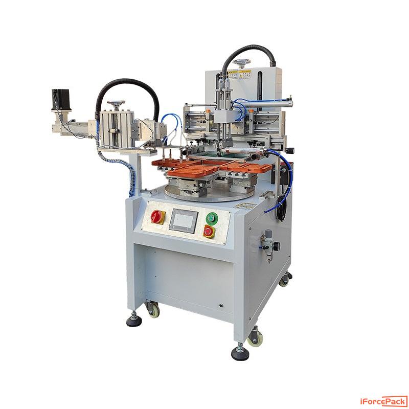 Automatic turntable rotary silk screen printing machine